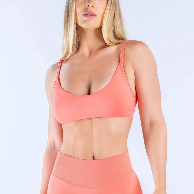 Yoga Fitness Up - HISTELLO Impact Scoop Neck Bra Women