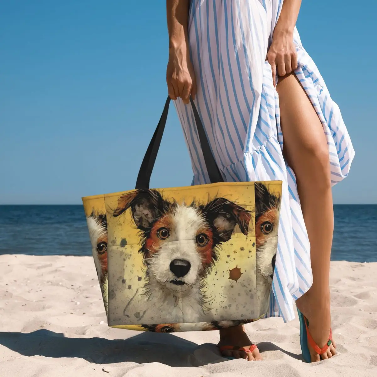 Yoga Fitness Tote - Dog Jack Russell Terrier Beach Tote