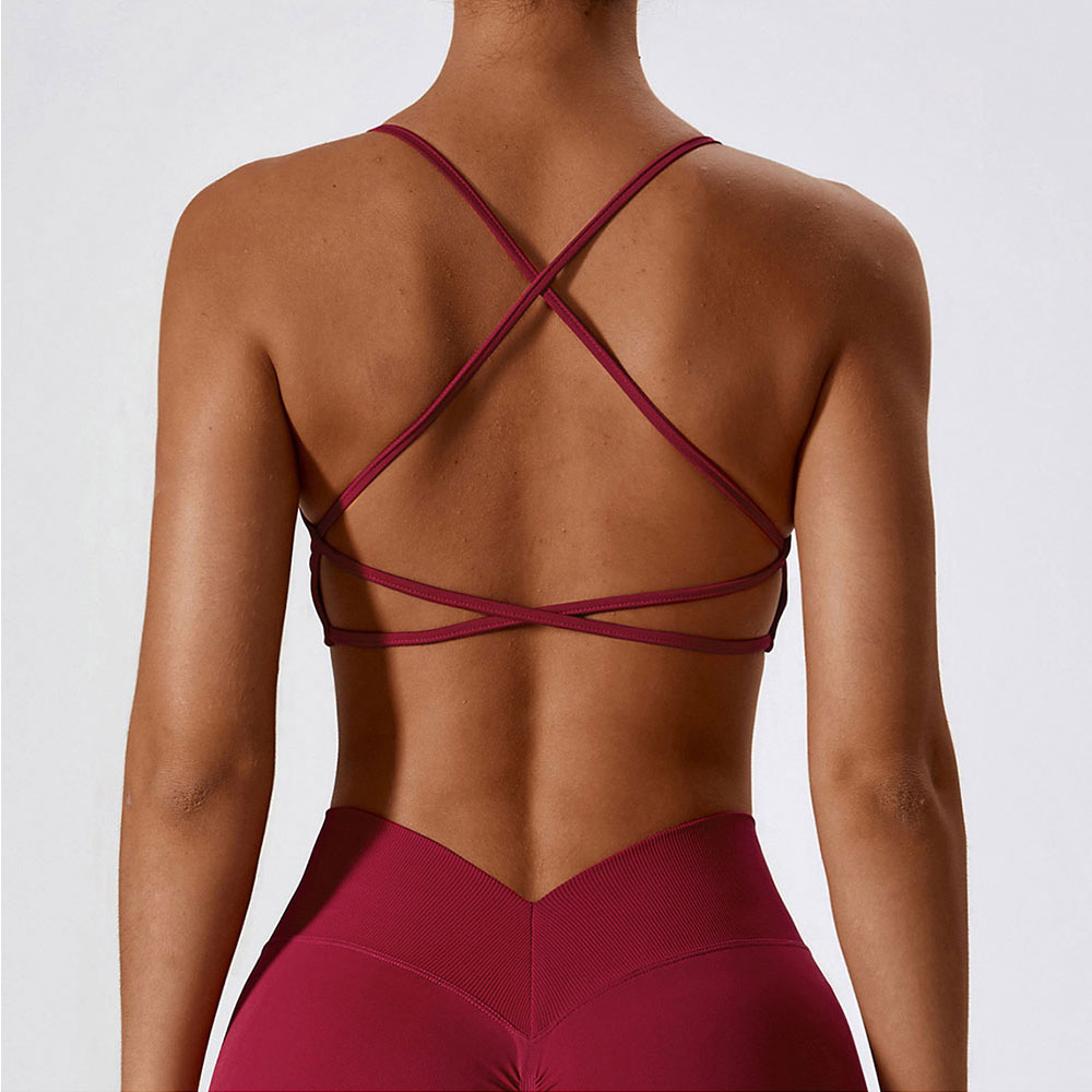 Yoga Fitness Up - Women Cross Strap Sports Bra Women