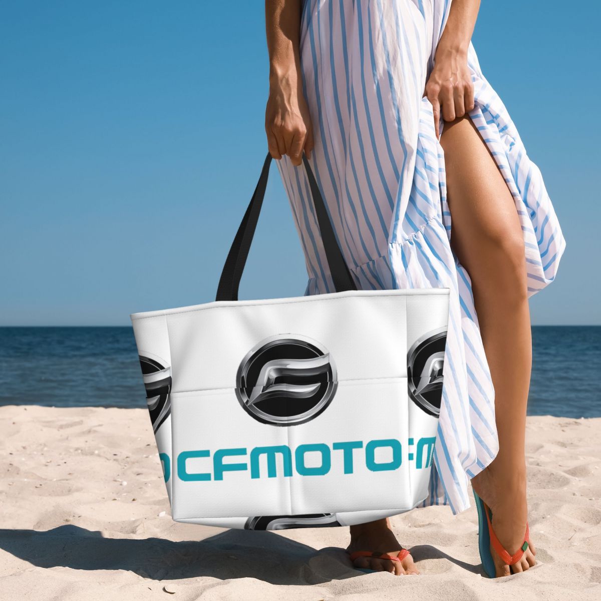 CFMoto Logo Motorcycle Beach T - Yoga Fitness Tote review and price
