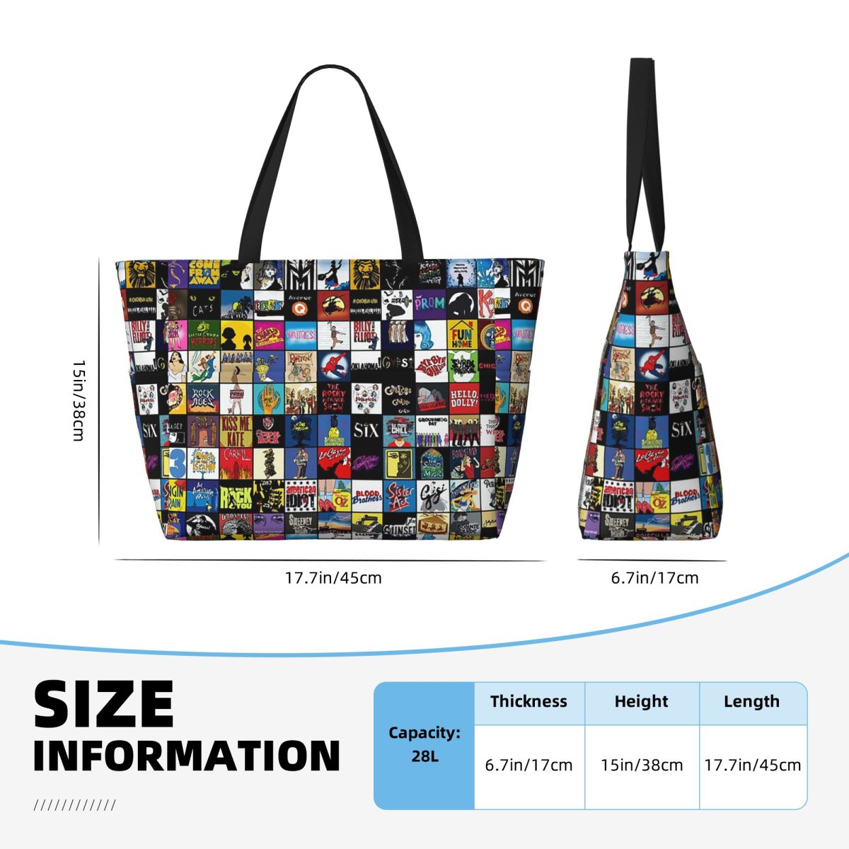 Broadway Musical Theatre Logos - Yoga Fitness Tote review and price