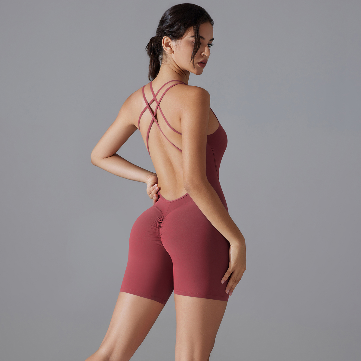 Yoga Set Sexy Backless Sporty  - Yoga Overall Fitness review and price