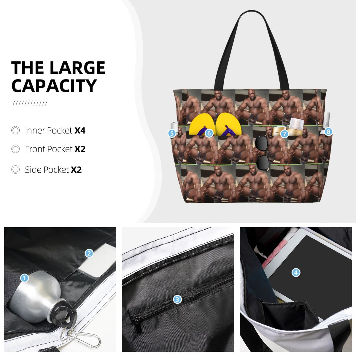 Big Dick Black Guy Meme Barry  - Yoga Fitness Tote review and price