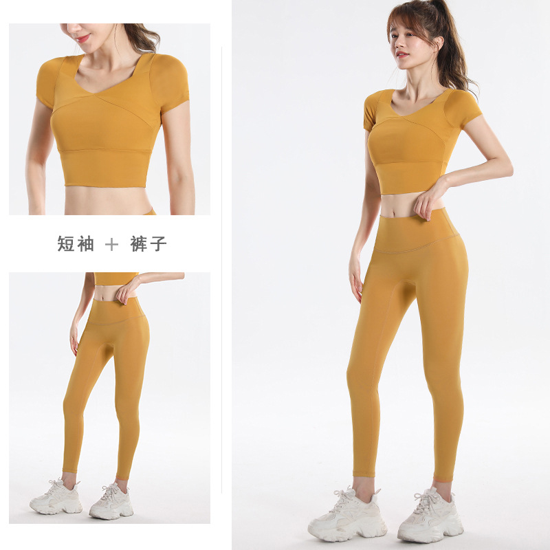 Quick Dry Set Sports Top With  - Yoga Fitness Usa review and price