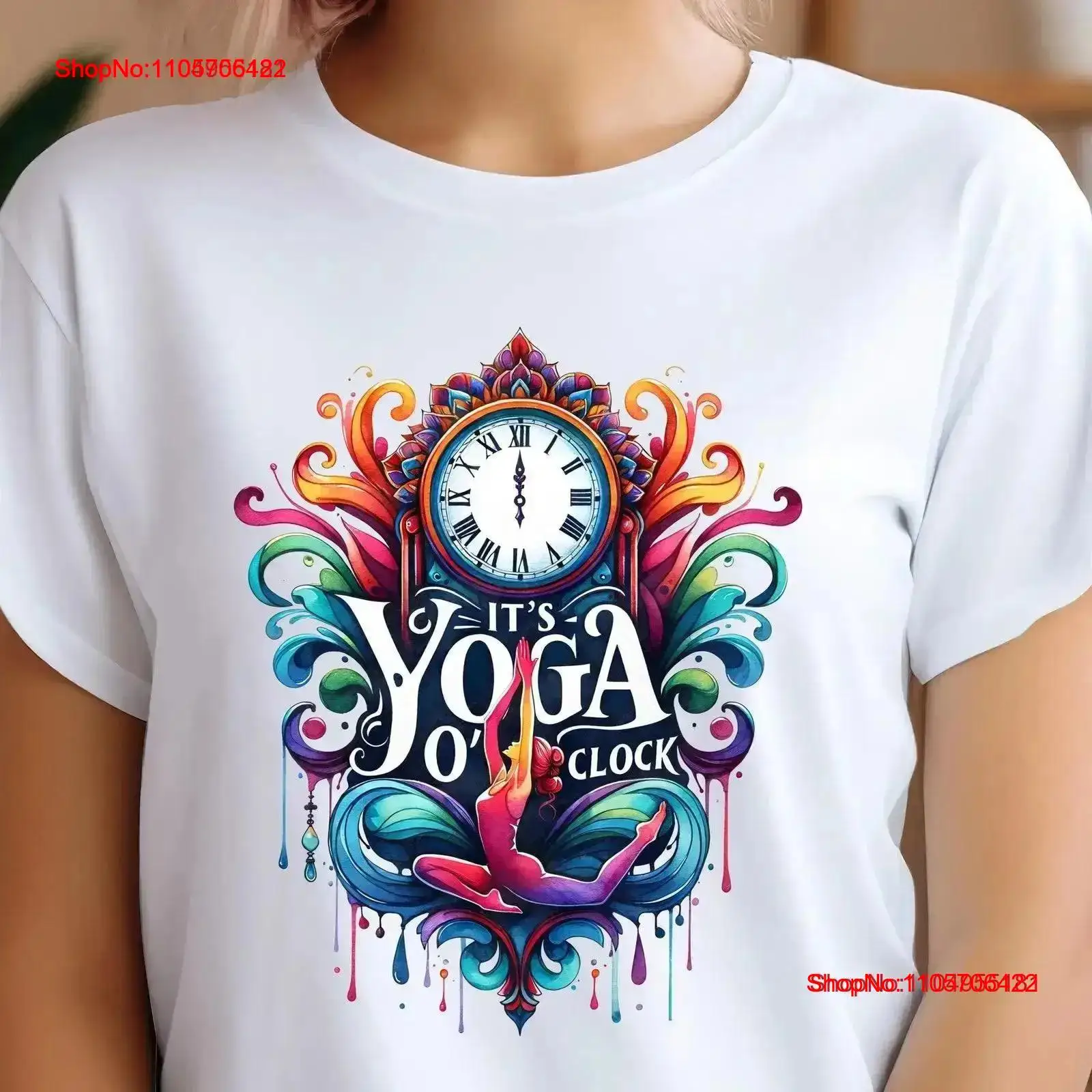 Yoga T Shirt It's O'Clock Medi - Yoga Fitness Instructor review and price