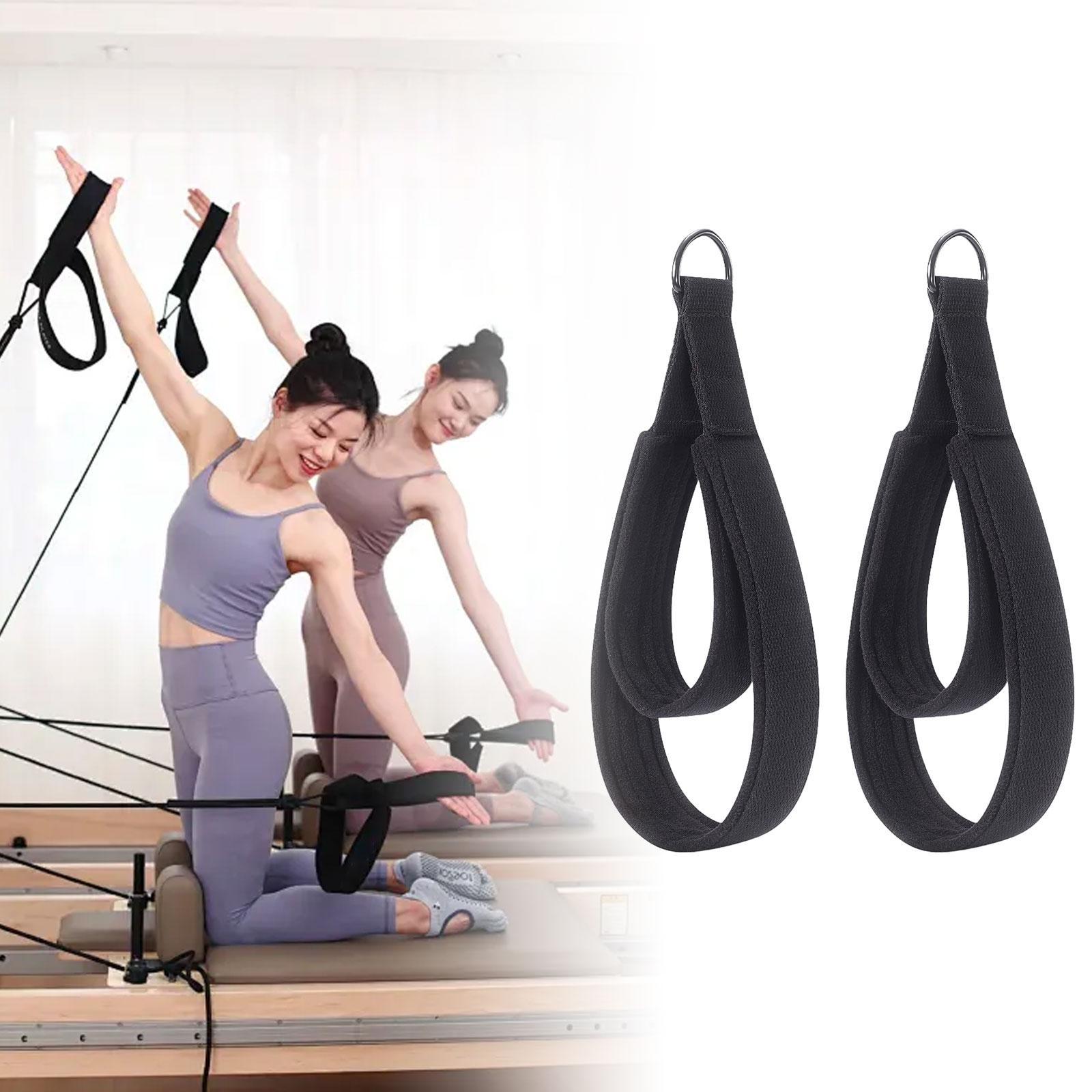 2x D Rings Straps Nonslip Pila - Yoga Fitness Pilates Reformer review and price