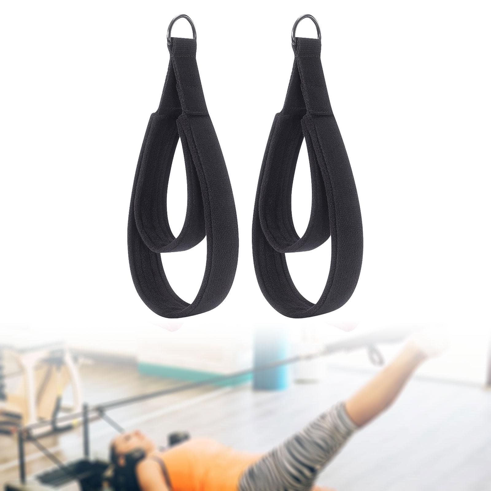 2x D Rings Straps Nonslip Pila - Yoga Fitness Pilates Reformer review and price