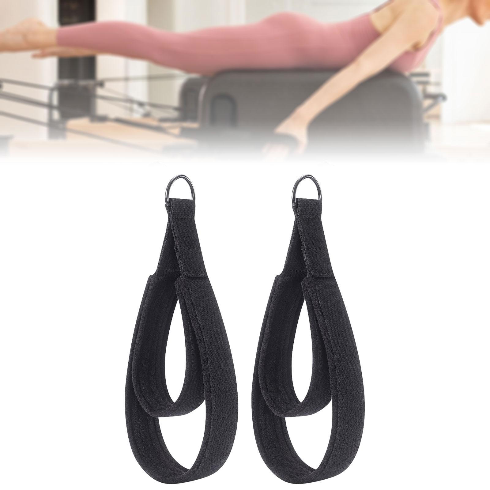 2x D Rings Straps Nonslip Pila - Yoga Fitness Pilates Reformer review and price