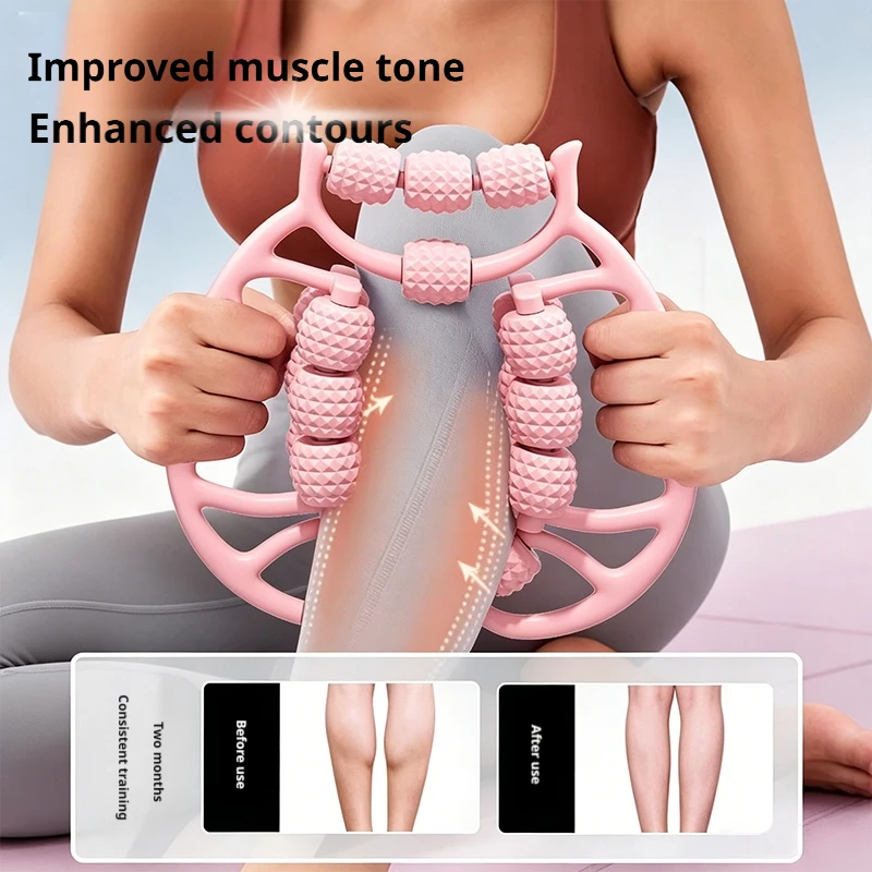 18 Wheels Leg Massager Roller  - Yoga Fitness Ring review and price