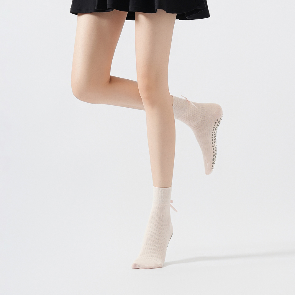 Cute Bowknot Yoga Socks Girls  - Yoga Fitness Usa review and price